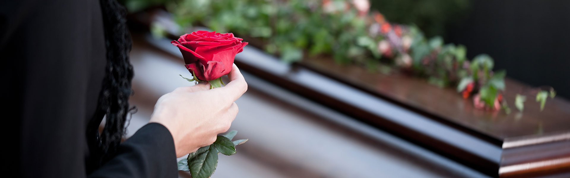 Flowers on Coffin